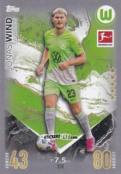Sticker Jonas Wind - German Fussball Bundesliga 2023-2024. Match Attax
 n. 338 - Topps