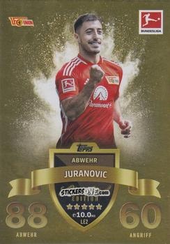 Sticker Josip Juranovic - German Fussball Bundesliga 2023-2024. Match Attax
 n. LE2 - Topps