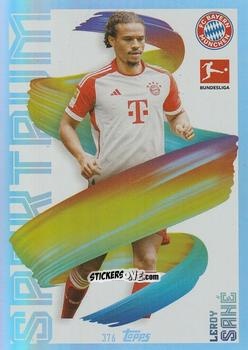 Figurina Leroy Sané - German Fussball Bundesliga 2023-2024. Match Attax
 n. 376 - Topps