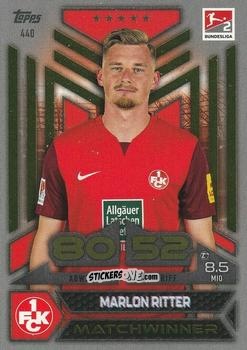 Sticker Marlon Ritter - German Fussball Bundesliga 2023-2024. Match Attax
 n. 440 - Topps