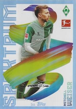 Sticker Mitchell Weiser - German Fussball Bundesliga 2023-2024. Match Attax
 n. 364 - Topps