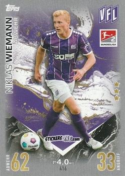 Cromo Niklas Wiemann - German Fussball Bundesliga 2023-2024. Match Attax
 n. 416 - Topps