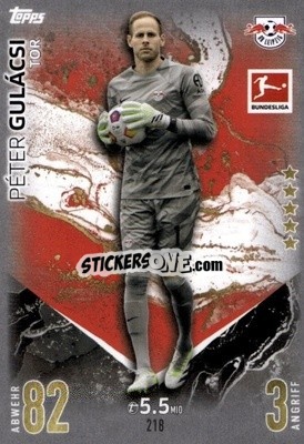 Sticker Péter Gulácsi - German Fussball Bundesliga 2023-2024. Match Attax
 n. 218 - Topps