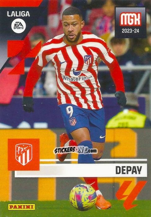 Figurina Depay - LaLiga 2023-2024. Megacracks n. 88 - Panini