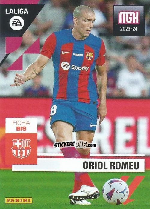 Cromo Oriol Romeu - LaLiga 2023-2024. Megacracks n. 100bis - Panini