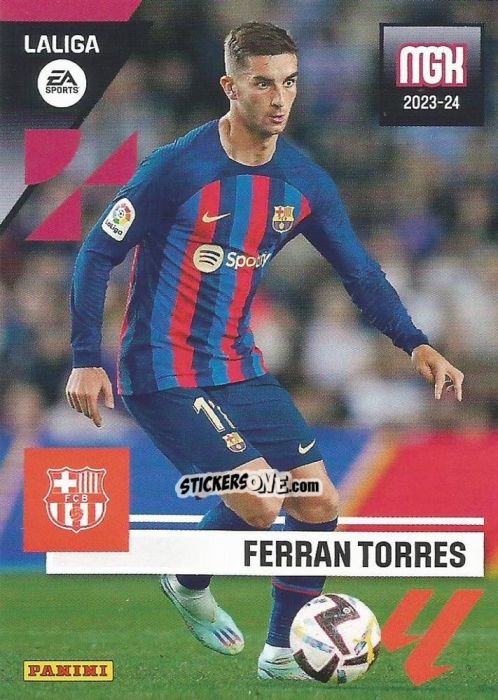 Cromo Ferran Torres - LaLiga 2023-2024. Megacracks n. 105 - Panini
