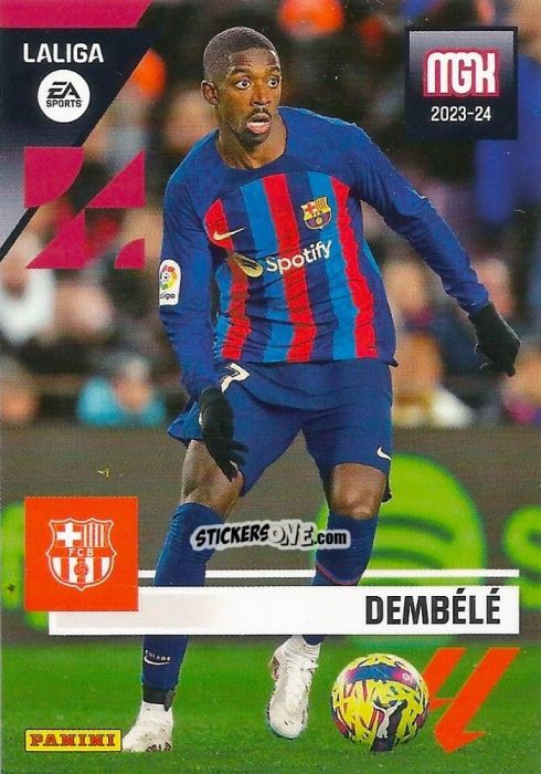 Figurina Dembélé - LaLiga 2023-2024. Megacracks n. 108 - Panini