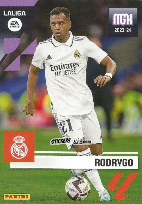Figurina Rodrygo - LaLiga 2023-2024. Megacracks n. 250 - Panini
