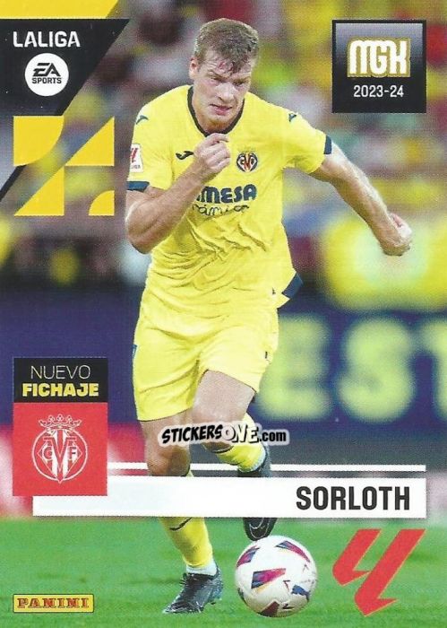 Figurina Sorloth - LaLiga 2023-2024. Megacracks n. 466 - Panini