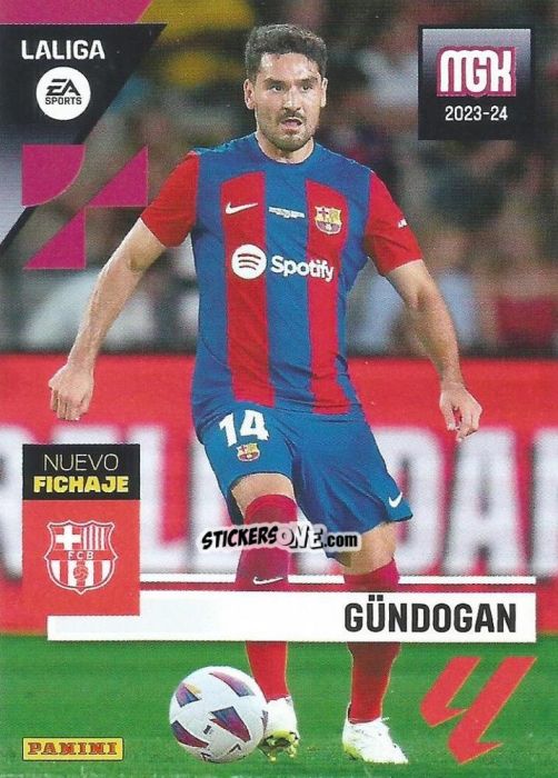 Figurina Gündogan - LaLiga 2023-2024. Megacracks n. 467 - Panini