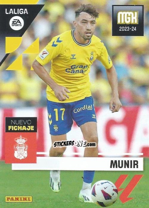 Figurina Munir - LaLiga 2023-2024. Megacracks n. 474 - Panini