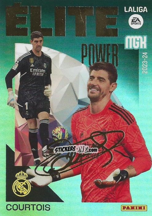 Figurina Courtois - LaLiga 2023-2024. Megacracks n. 2p - Panini