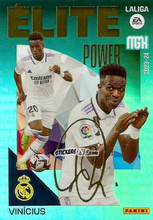 Figurina Vinicius - LaLiga 2023-2024. Megacracks n. 16p - Panini