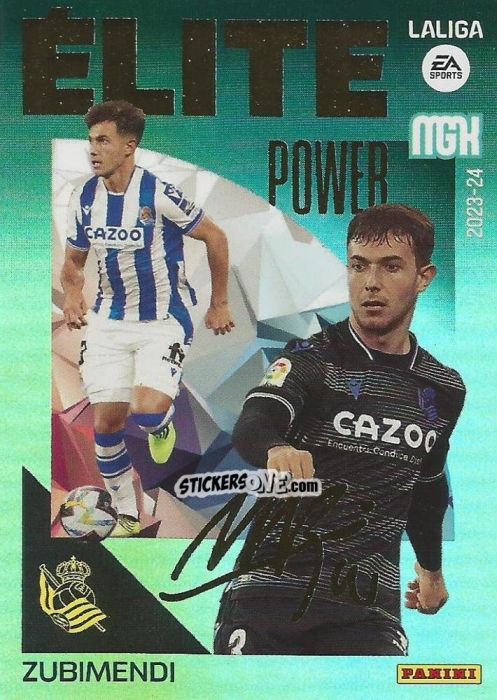Figurina Zubimendi - LaLiga 2023-2024. Megacracks n. 18p - Panini