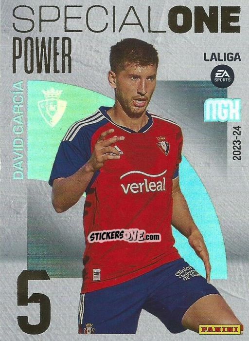 Figurina David García - LaLiga 2023-2024. Megacracks n. 388P - Panini