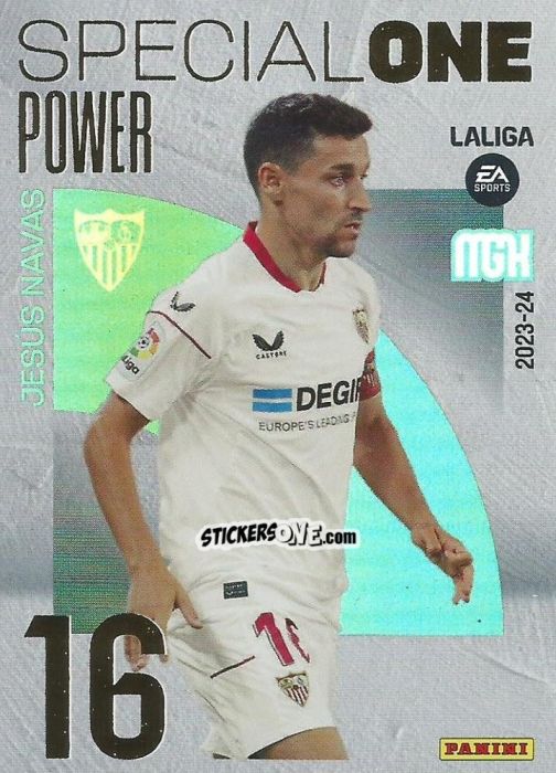 Cromo Jesús Navas - LaLiga 2023-2024. Megacracks n. 394p - Panini