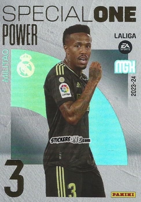 Figurina Militao - LaLiga 2023-2024. Megacracks n. 399p - Panini