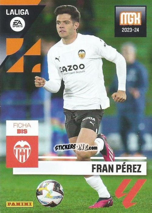 Sticker Fran Pérez - LaLiga 2023-2024. Megacracks n. 355bis - Panini