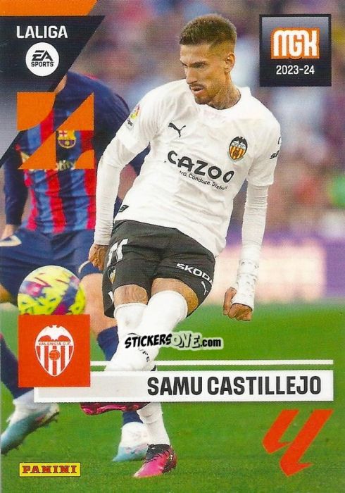Figurina Samu Castillejo - LaLiga 2023-2024. Megacracks n. 357 - Panini