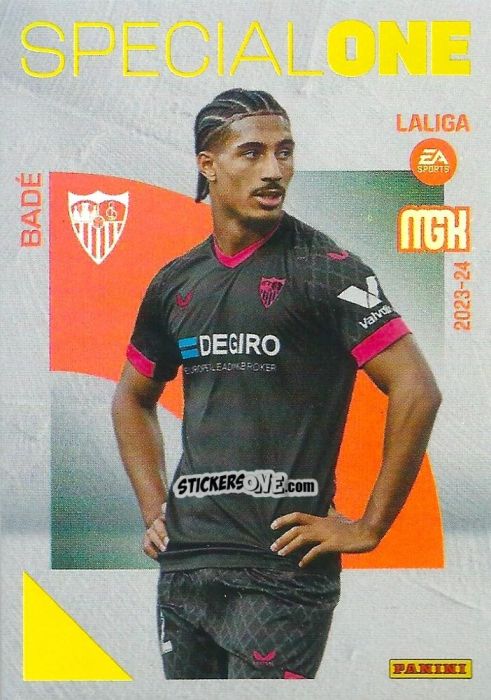 Figurina Badé - LaLiga 2023-2024. Megacracks n. 384 - Panini