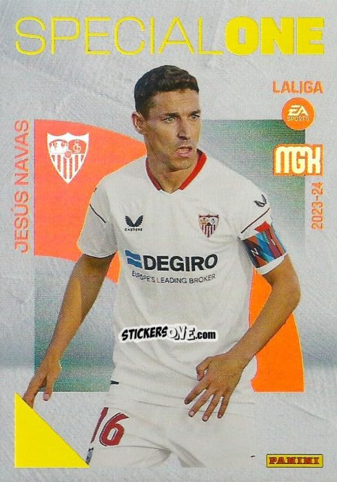 Cromo Jesús Navas - LaLiga 2023-2024. Megacracks n. 394 - Panini
