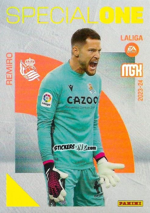 Figurina Remiro - LaLiga 2023-2024. Megacracks n. 402 - Panini