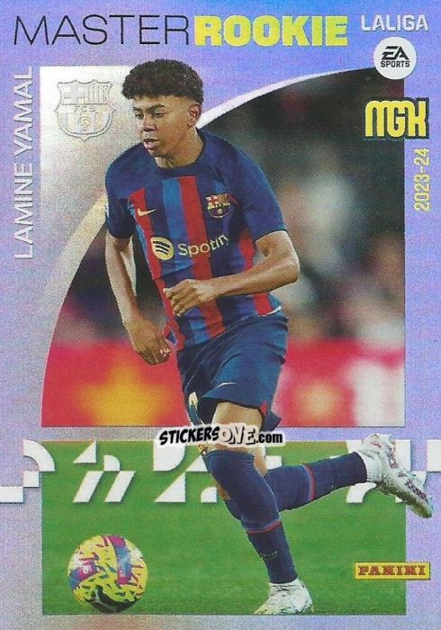 Figurina Lamine Yamal - LaLiga 2023-2024. Megacracks n. 423 - Panini