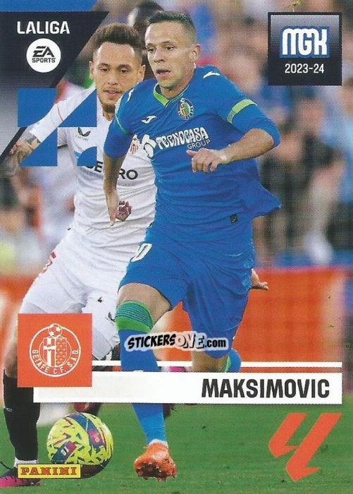 Figurina Maksimovic - LaLiga 2023-2024. Megacracks n. 172 - Panini