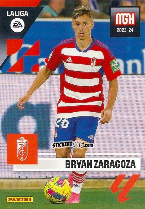 Sticker Bryan Zaragoza - LaLiga 2023-2024. Megacracks n. 214 - Panini