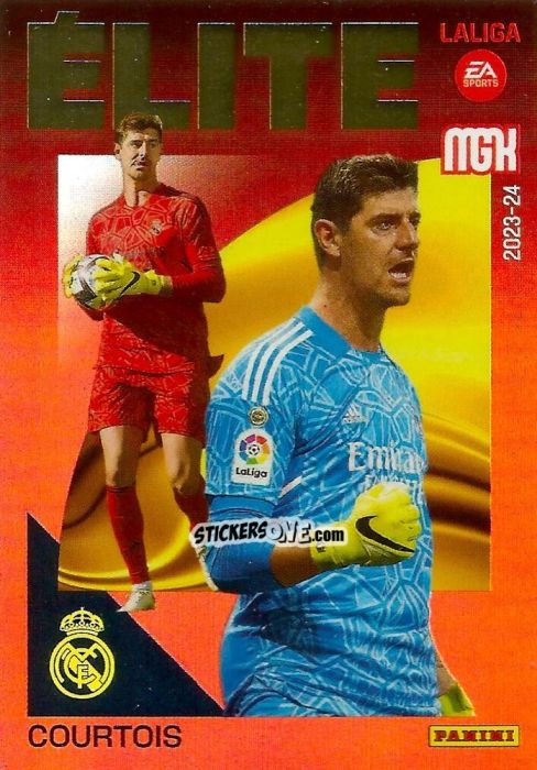 Figurina Courtois - LaLiga 2023-2024. Megacracks n. 2 - Panini