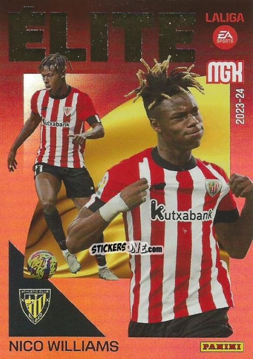 Figurina Nico Williams - LaLiga 2023-2024. Megacracks n. 11 - Panini