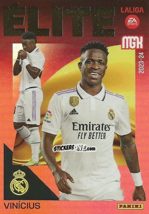Figurina Vinicius - LaLiga 2023-2024. Megacracks n. 16 - Panini