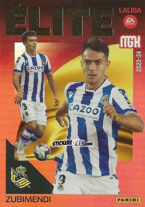 Figurina Zubimendi - LaLiga 2023-2024. Megacracks n. 18 - Panini