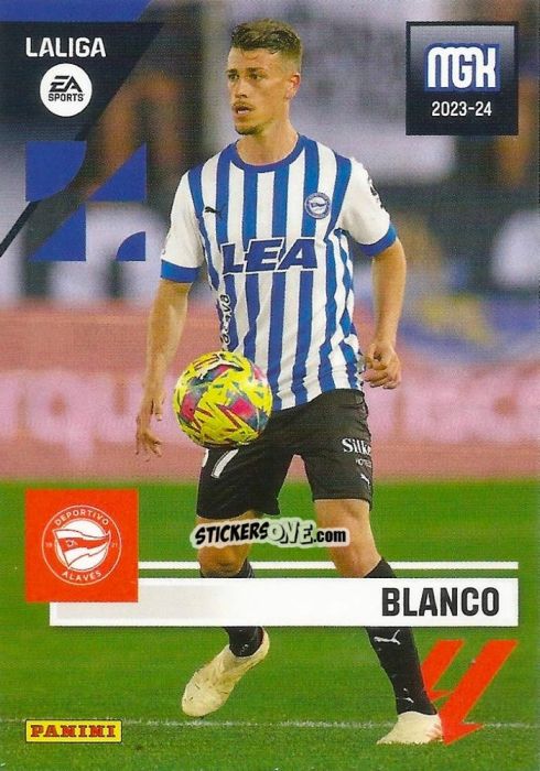 Cromo Blanco - LaLiga 2023-2024. Megacracks n. 29 - Panini
