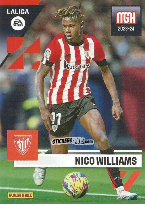Figurina Nico Williams - LaLiga 2023-2024. Megacracks n. 69 - Panini