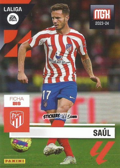 Figurina Saul - LaLiga 2023-2024. Megacracks n. 86BIS - Panini