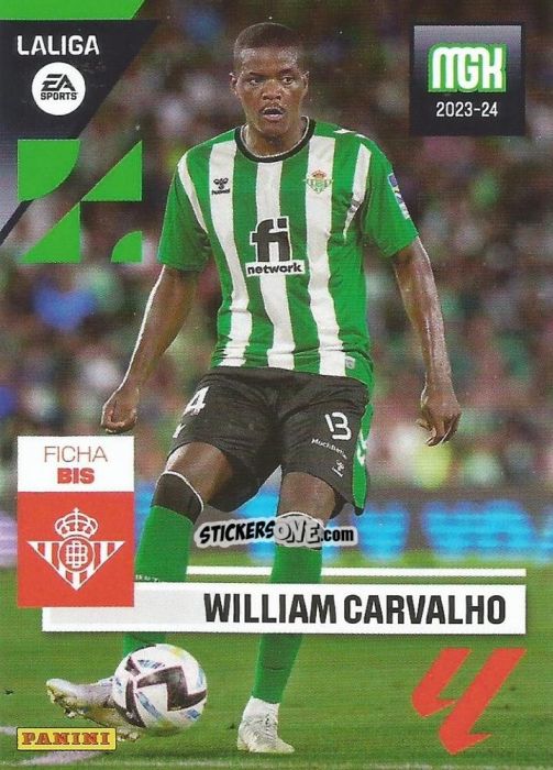 Figurina William Carvalho - LaLiga 2023-2024. Megacracks n. 119BIS - Panini