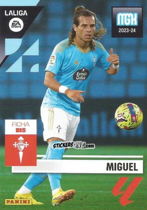 Figurina Miguel - LaLiga 2023-2024. Megacracks n. 158BIS - Panini