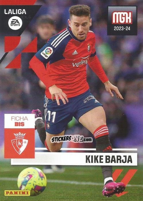 Figurina Kike Barja - LaLiga 2023-2024. Megacracks n. 281BIS - Panini