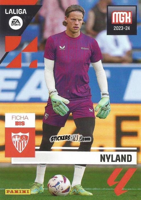 Figurina Nyland - LaLiga 2023-2024. Megacracks n. 326BIS - Panini