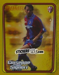 Sticker Giuseppe Signori (Il Bomber) - Calcio 2001-2002 n. 26 - Merlin