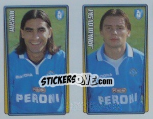 Sticker Husain / Jankulovski  - Calcio 2001-2002 n. 509 - Merlin