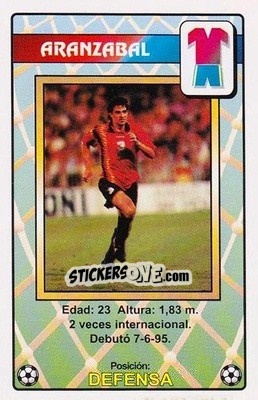 Figurina Aranzábal - Juega con la Selección Española de fútbol 1996
 n. 6 - HERACLIO FOURNIER
