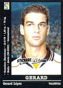 Figurina Gerard - Liga Spagnola 2000-2001 n. 45 - Panini