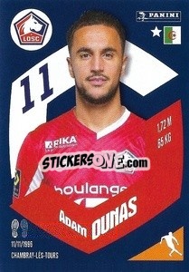 Cromo Adam Ounas - Foot 2023-2024
 n. 124 - Panini