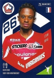 Figurina Alan Virginius - Foot 2023-2024
 n. 129 - Panini