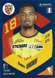 Cromo Andy Diouf - Foot 2023-2024
 n. 100 - Panini