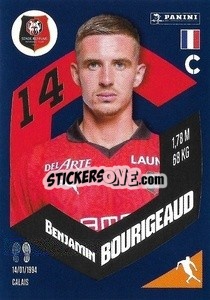 Sticker Benjamin Bourigeaud - Foot 2023-2024
 n. 387 - Panini
