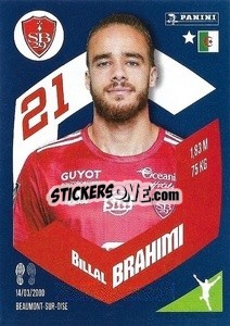 Figurina Billal Brahimi - Foot 2023-2024
 n. 38 - Panini