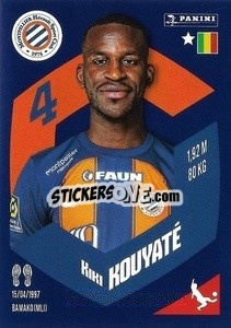 Sticker Boubakar Kiki Kouyaté - Foot 2023-2024
 n. 260 - Panini